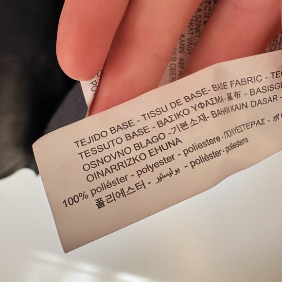 Zara Faux Leather Skirt With Belt Black Blogger Fav Size Large - Picture 10 of 12